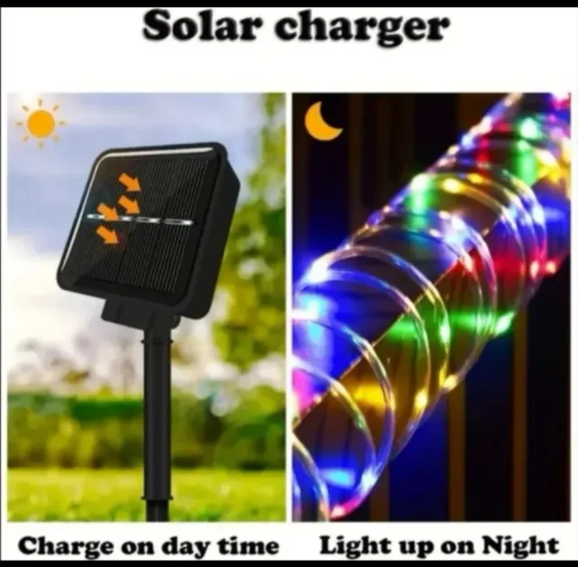 2 Ghirlande Solari LED 300 Luci per Natale