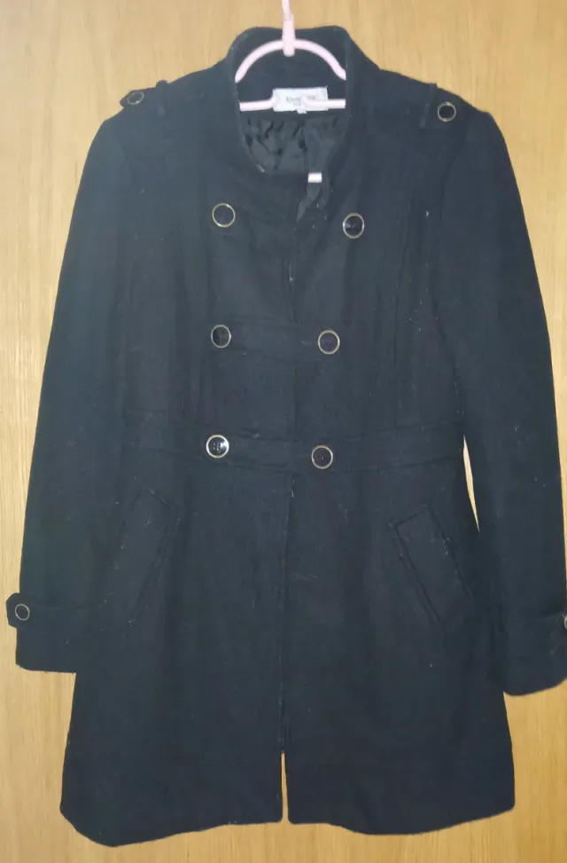 Chaqueta larga negra