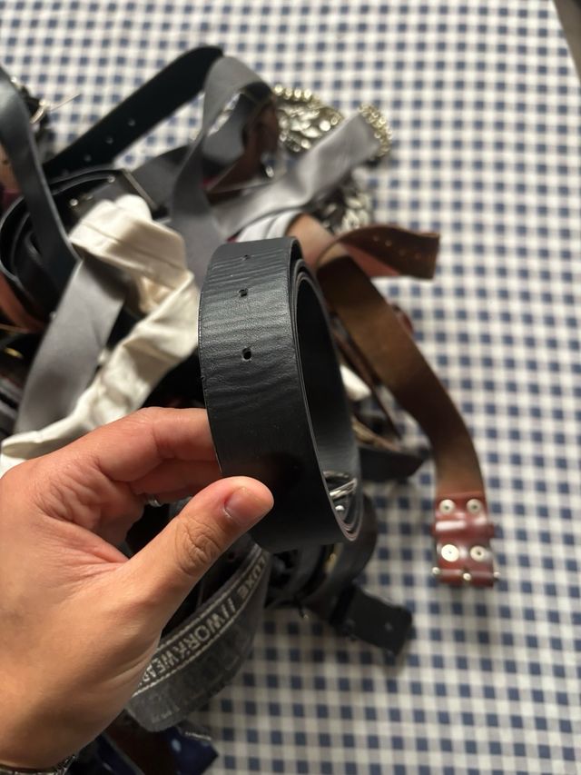 Lote cinturones y corbatas