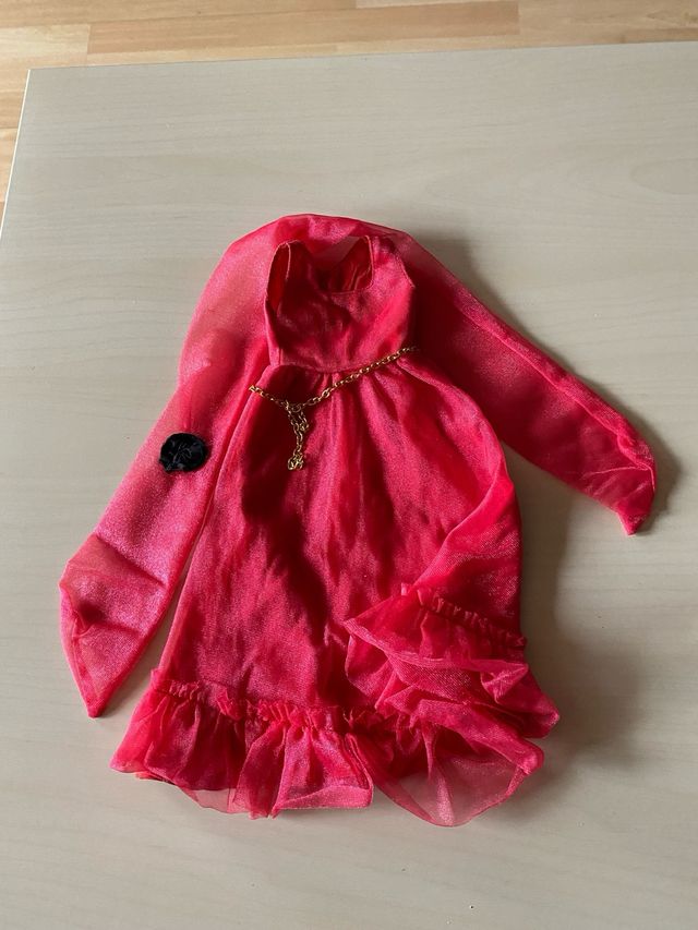 Set Nancy: Abito Rosa e Scialle