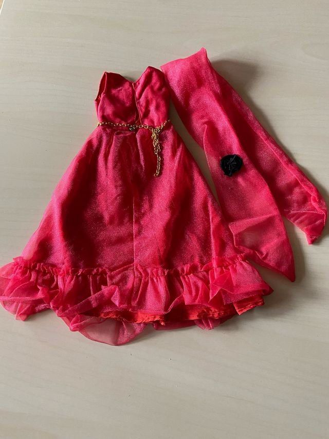 Set Nancy: Abito Rosa e Scialle