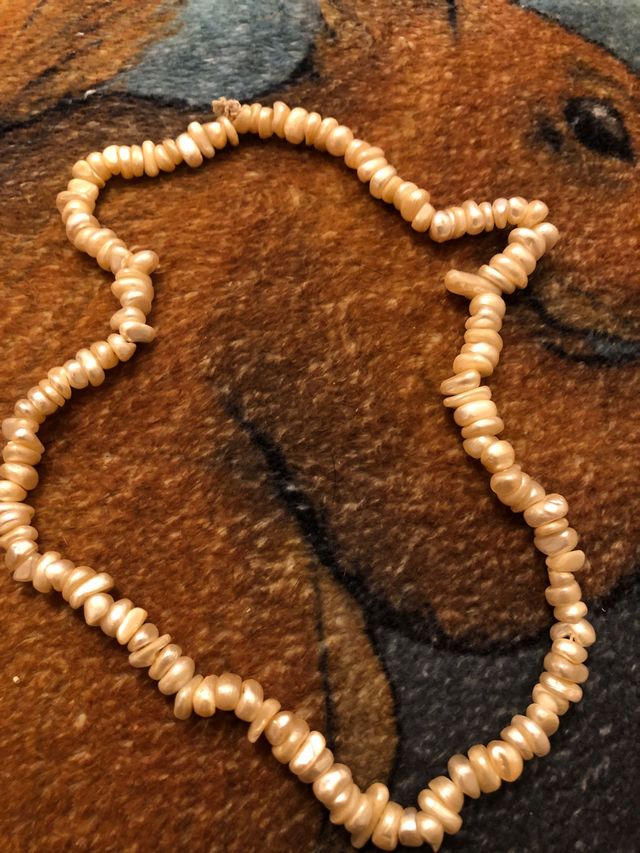 Collar Perlas Cultivadas Agua Dulce Beige/Rosa