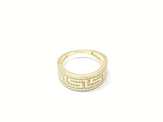 anillo oro 18k con piedra con circonita