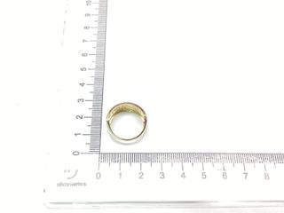 anillo oro 18k con piedra con circonita
