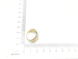 anillo oro 18k con piedra con circonita