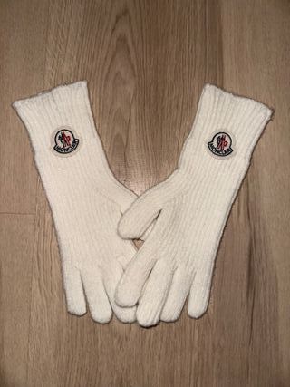 Guantes Moncler Lana Blancos