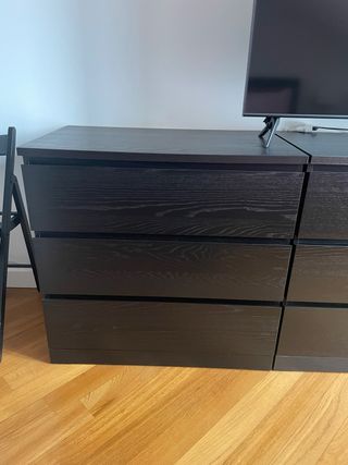 Cassettiera Ikea Malm Nera