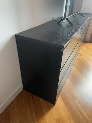 Cassettiera Ikea Malm Nera