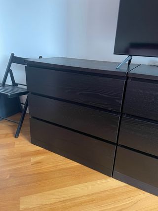Cassettiera Ikea Malm Nera