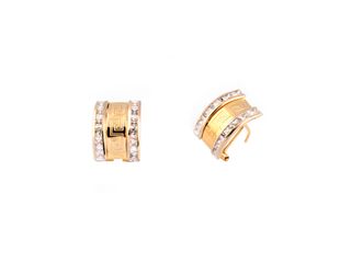 pendientes oro 18k con piedra con circonita