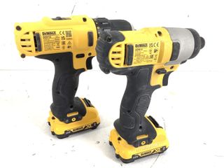 kit herramientas variadas dewalt dcd710 y dcf815