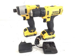 kit herramientas variadas dewalt dcd710 y dcf815