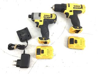 kit herramientas variadas dewalt dcd710 y dcf815