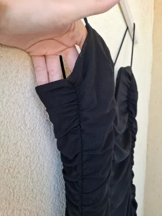 Vestido pliegues tirantes