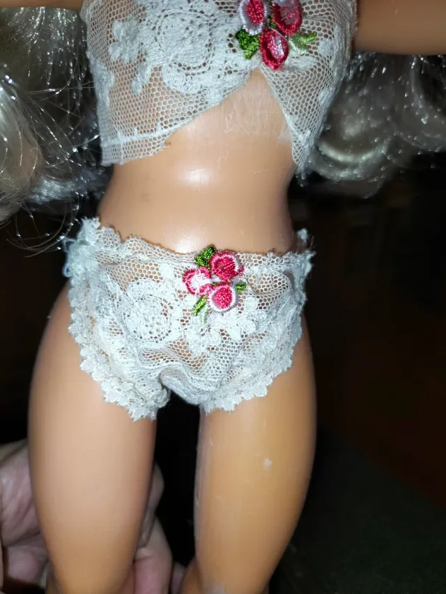 Conjunto de lingerie Nancy com renda floral