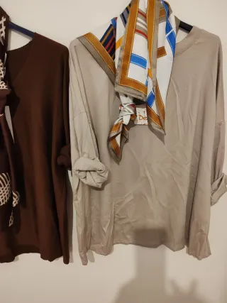 Conjunto pantalón y blusa rosa