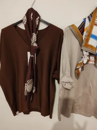 Conjunto pantalón y blusa rosa