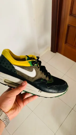 Zapatillas Nike Air Hombre Negro/Verde