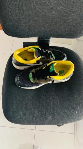 Zapatillas Nike Air Hombre Negro/Verde