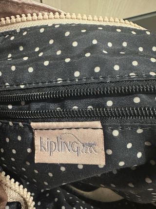 Bolso Kipling Rosa Metálico