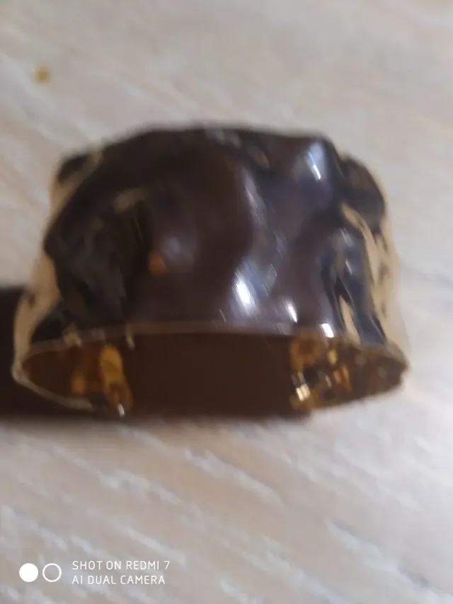 Pulsera dorada bisutería ancha