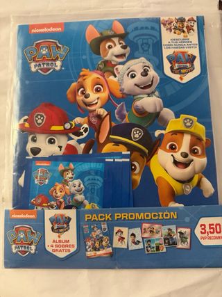 Panini Paw Patrol Rescue Cromos. 8 packs+album