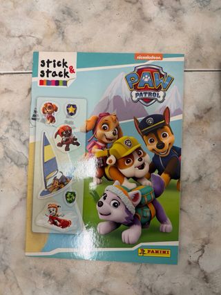 Panini Paw Patrol Rescue Cromos. 8 packs+album