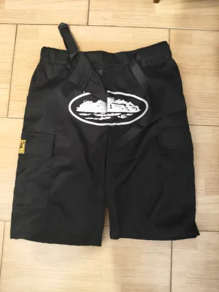 Pantalones cortos cargo Corteiz negros