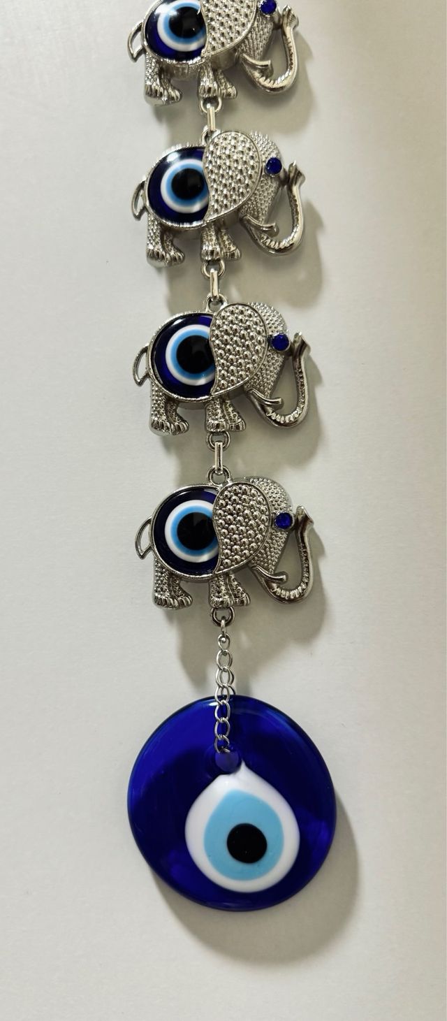 Colgante Pared Ojo Turco Elefantes