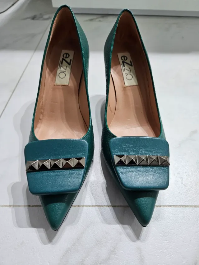 Zapatos de tacón EZ ZIO verde talla 37
