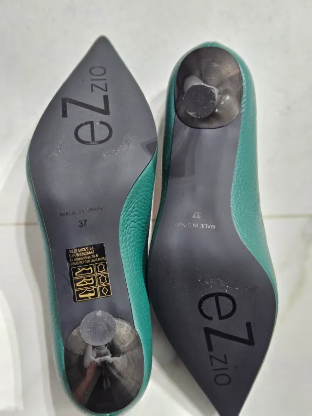 Zapatos de tacón EZ ZIO verde talla 37
