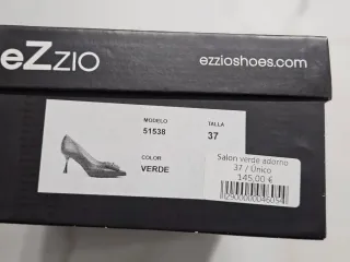 Zapatos de tacón EZ ZIO verde talla 37