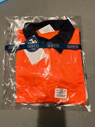 Polo Naranja Manga Larga Q-SAFE Talla L