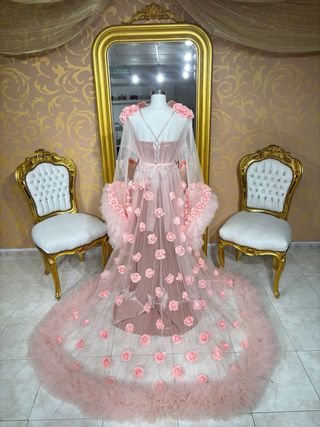 Bata Novia Gitana salmón