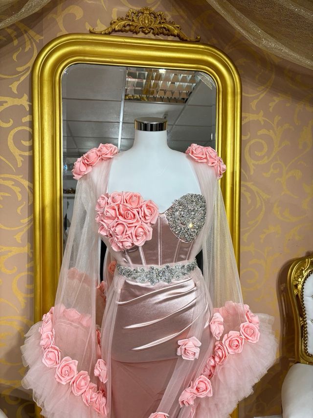 Bata Novia Gitana salmón