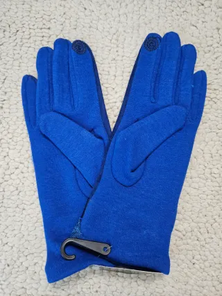Guantes Talla L Azul con Forro Interior
