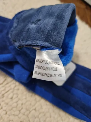 Guantes Talla L Azul con Forro Interior