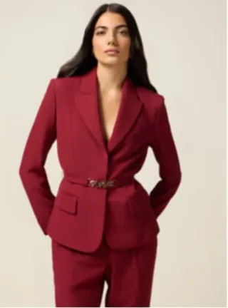 Blazer Mirolio Fashion Rojo Nuevo con Etiqueta