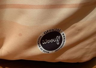 Pouf cupcake/donut rosa e bianco