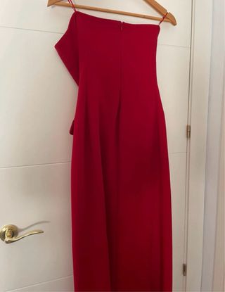 Vestido rojo palabra de honor Talla S