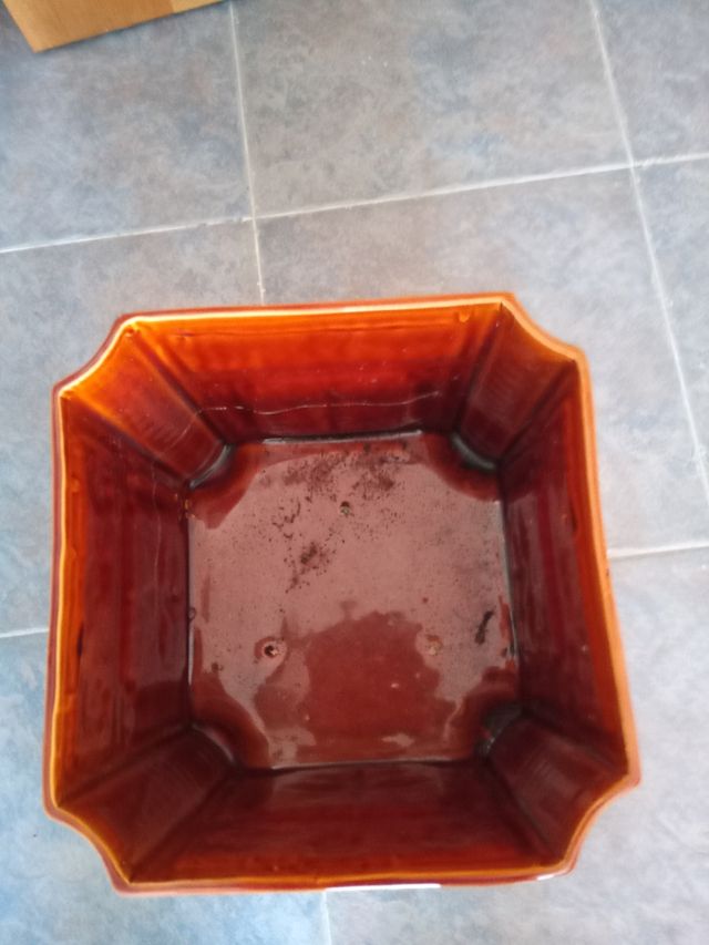 Bonito Macetero Cerámica Marrom