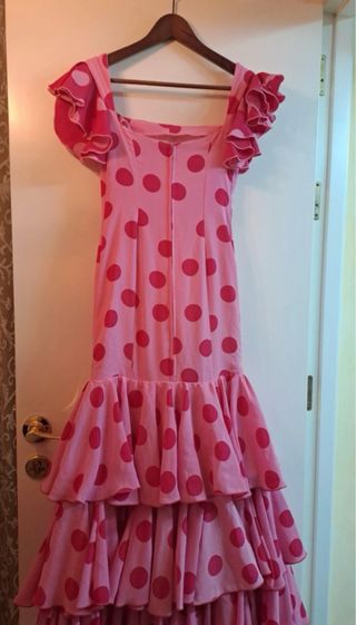 Traje Flamenca Talla 36 con Mantoncillos