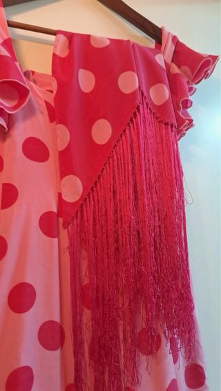 Traje Flamenca Talla 36 con Mantoncillos