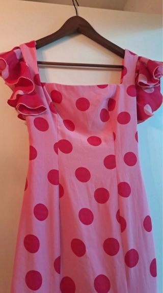 Traje Flamenca Talla 36 con Mantoncillos