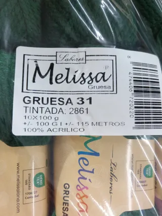 crochet manualidades hilo ovillos Melissa Acrylic