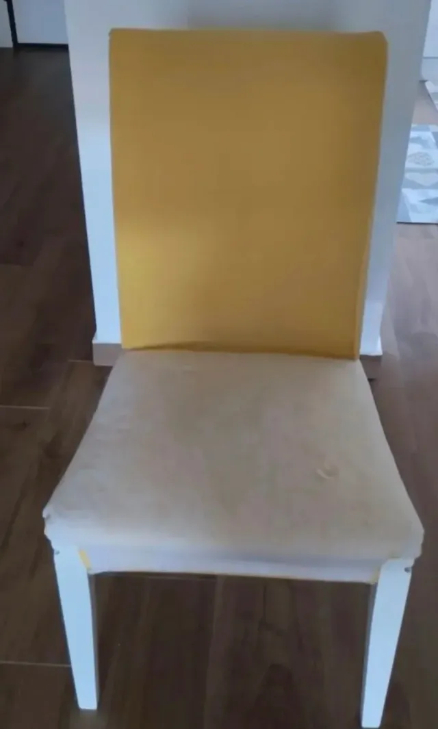 6 Sedie Ikea Imbottite Tessuto Bianco