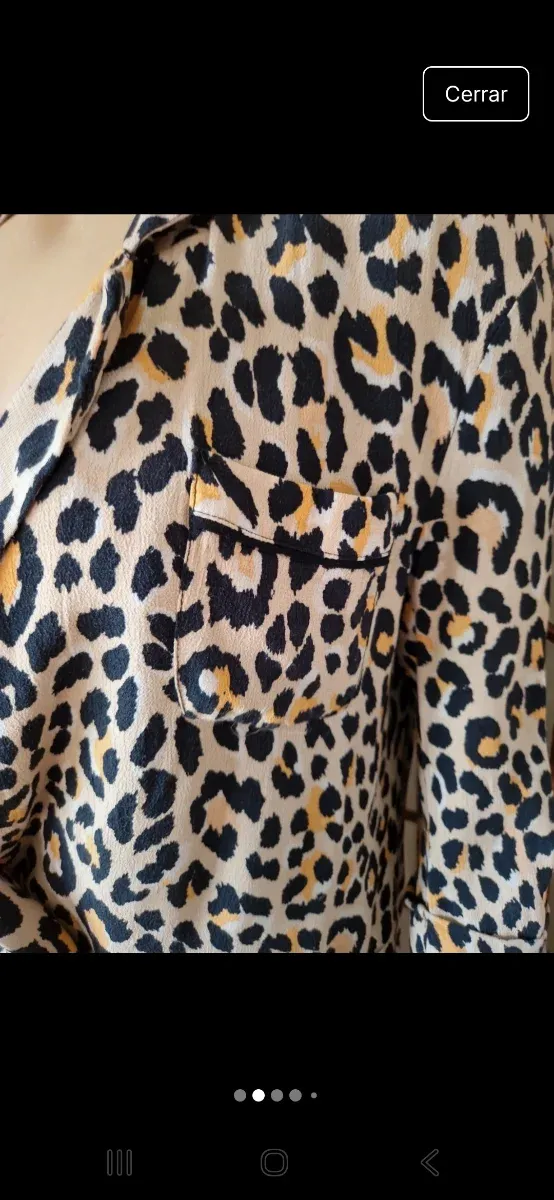Blazer Bershka Animal Print Talla S