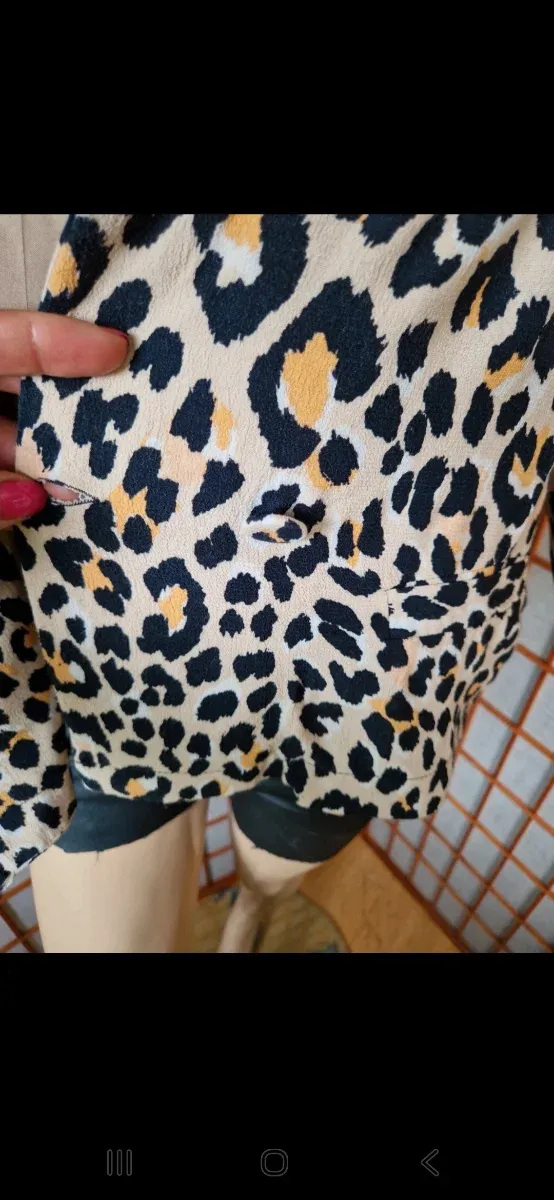 Blazer Bershka Animal Print Talla S