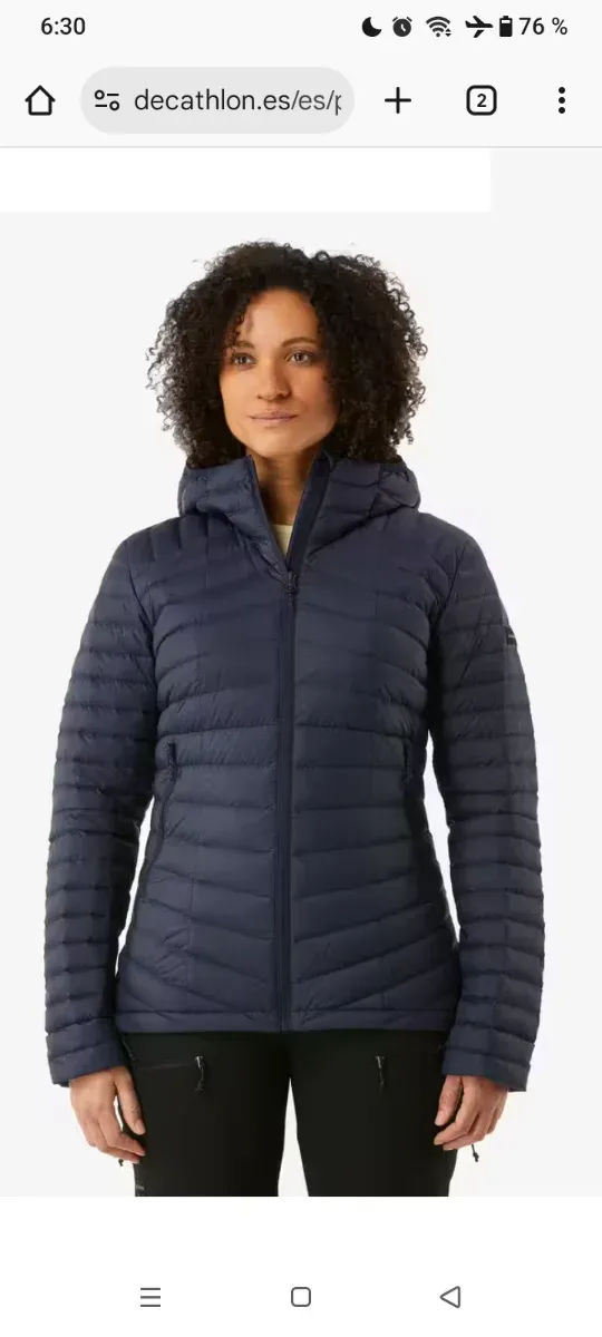 Chaqueta Decathlon azul mujer