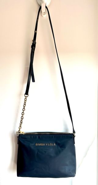 Bolso bandolera BIMBA Y LOLA azul y dorado